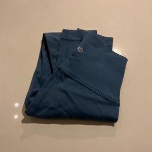 Blue lululemon leggings straight leg